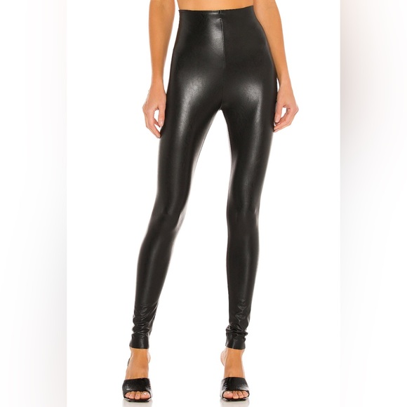 COMMANDO Perfect Control Faux Leather Legging in Black | size small / US 2-4 - Picture 2 of 6